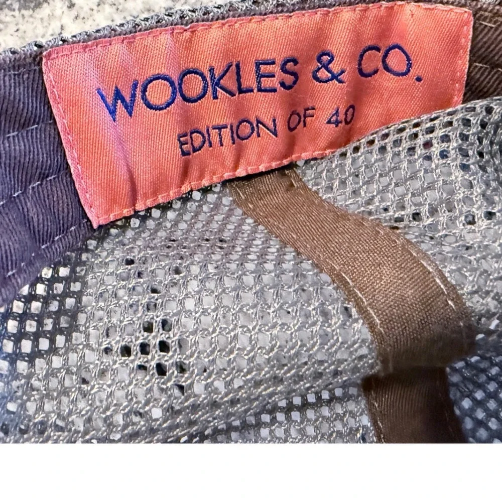 Wookles & Co. Limited Edition 40 Rainbow Gazelle Trucker Hat Blue Grey uSnapback